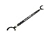 Megan Racing MR-SB-HP9201RL-R: Strut Bar 92-96 Prelude Rear Low Red