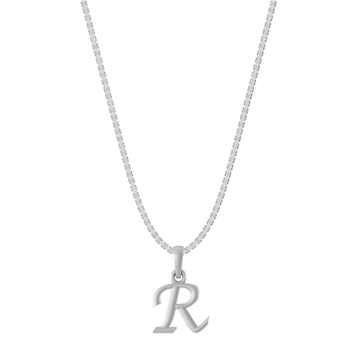 Pendentif argent sterling 925 lettre alphabet à porter au quotidien
