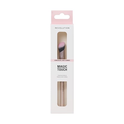 Revolution Magic Touch Concealer Brush, Pennello correttore per applicazione precisa,