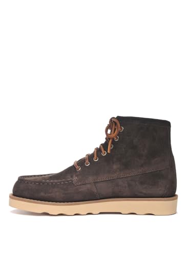 Sebago Para Hombre. 76111SW Botines De Piel Tala MarróN (45), Plano, Cordones, Casual - 2
