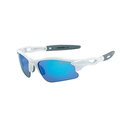 Lunettes vélo enfant pour skatepark et sorties cyclistes à monture blanche Gist
