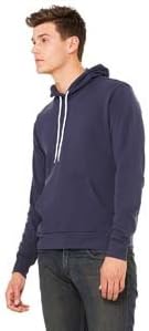 Bella + Canvas Unisex Poly-Cotton Fleece Pullover Hoodie - NAVY - 2XL - (Style # 3719 - Original Label) - Image 3