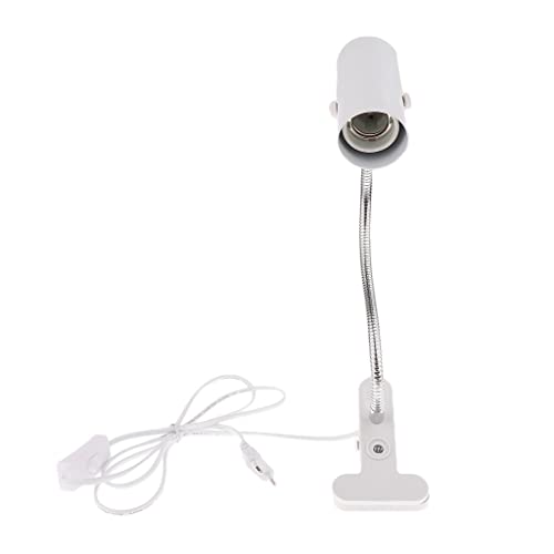 Portalámparas UVA/UVB E27 para reptiles con casquillo cerámico blanco 2