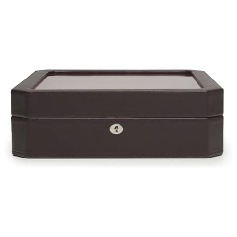 WOLF Windsor 15-Piece Watch Box with Vegan Leather Cover