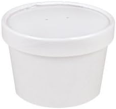 Sweet Bliss Cup Frozen Dessert Containers, 8 oz., 25CT, White