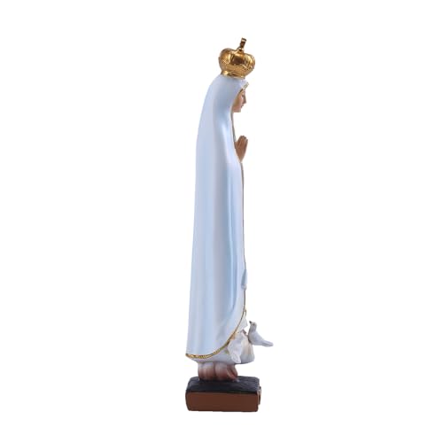 Estatua Religiosa María Nuestra Señora de Fátima 20.5 cm miniatura 3