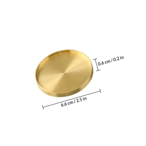Tasses en cuivre or 5pcs accessoires de table stables pour café