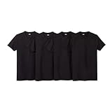 Goodfellow & Co Men's 4pk Crew-Neck Short Sleeve T-Shirt - (US, Alpha, Large, Regular, Regular, Black)