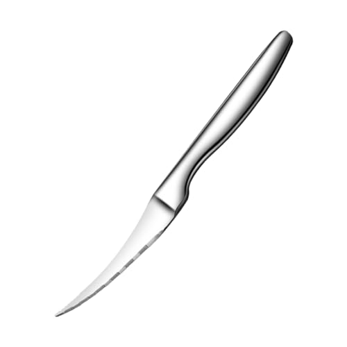 Amosfun 1Stk Garnelenschneider gekrösemesser fischmesser Garnelenschnur-Schälwerkzeug Garnelenreiniger Edelstahlreiniger Garnelen-Reinigungsschneider Entferner für Garnelenschnüre Silver