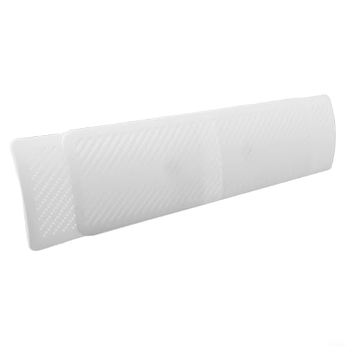 Yuanpgky Deflector de aire de CA ajustable para aire acondicionado central, compatibilidad de ventilación de techo de 58,5 a 95,5 cm, material PP con filtro purificador de algodón, para aire