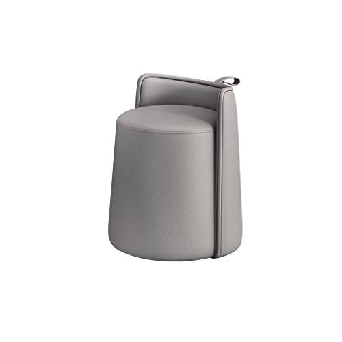 Sofá redondo pequeño moderno gris con sillón individual minimalista sala 2