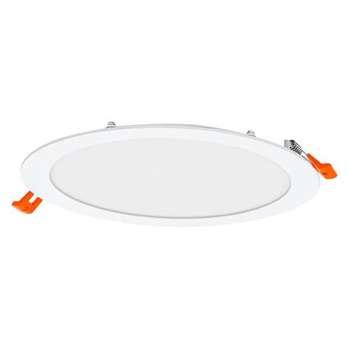 Osram Downlight Slim 225mm, spot encastrable LED, 22W, blanc neutre 4000K, 2000 lumens, design fin, IP20, installation facile pour salons et cuisines