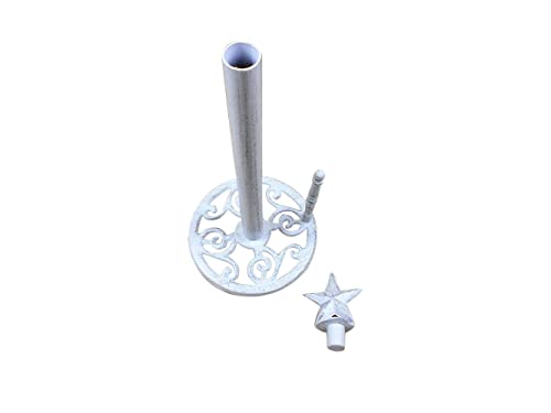 Soporte de papel Texas Star encalado para cocinas rústicas, portarrollos de 40,6 cm 5