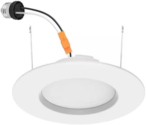 Commercial Electric 5/6 in White Integrated LED Energy Star Color Changing Recessed Trim Downlight