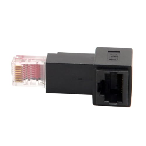 Adaptador Extensor Ethernet Angulado RJ45 Male-Female miniatura 3