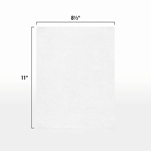 Lux Cardstock 8.5 X 11 Inch, White Linen 250/Pack (81211-C-90-250) #TOP1