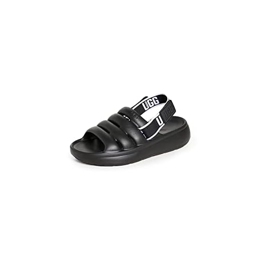 UGG Women's Sport Yeah Sandal, Black, 10