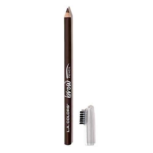 L.A. COLORS On Point Brow Pencil W/Built In Brush, Chestnut CBP394
