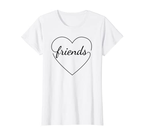 Camisetas lindas del mejor amigo del corazón - Camisetas a juego de BFF Camiseta