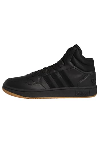 adidas Hoops 3.0 Mid Classic Vintage Shoes, Zapatillas para Hombre, Core Black/Core Black, 42 EU