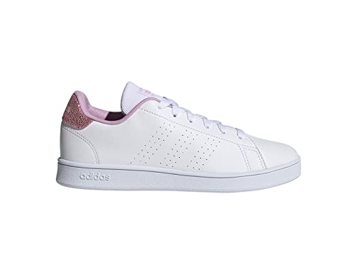 adidas Advantage K Unisex Trainers - Children and Teenagers, Cloud White Cloud White Grey Two, EU 30 - UK 12, White, 30 EU
