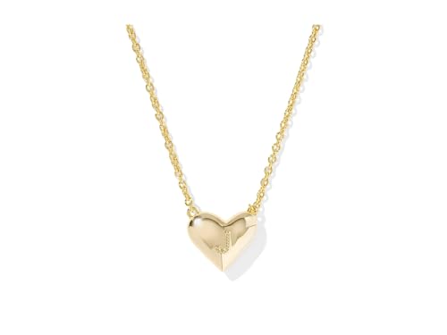 Kendra Scott Womens Heart Letter J Short Pendant Necklace Gold Ivory Mother Of Pearl One Size One Size2