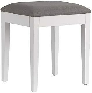 ASPECT CH047GY Wooden Dressing Table Stool Padded SEAT,41W x 36D x 48H,Gray