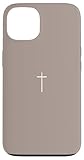 Simple Cross Christian Earthy Boho Minimalist Tan