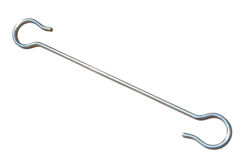 Image of Metals Kids Infant jhula Swing Cradle Hook | Stainless Steel Baby Cradle S-Hook Thottil Hook for Baby Hanging Cradle Stainless Steel Heavy Action Hook -18 Inch (Hook-18)