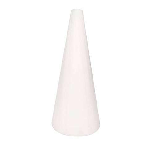 Styrofoam Cone Cake Dummy for Decorating Practice & Display – Polystyrene Foam Cone for Fondant, Sugar Craft, Tower Cakes & DIY Crafts (Sizes 15x6)