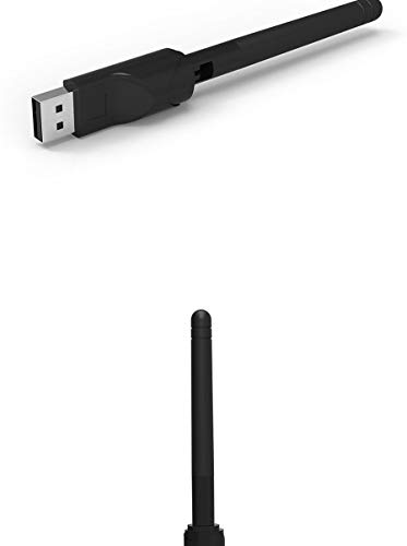Image of RT5370 USB 2.0 150mbps WiFi Wireless Network Card 802.11 B /g /n LAN Adapter with Rotatable Antenna Black-GOLDEN BLUE