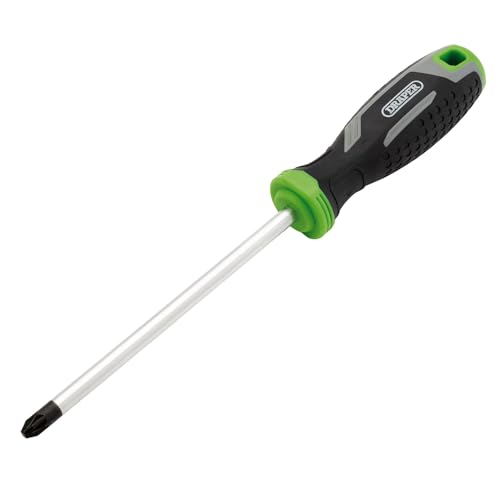 Draper Pozi Soft Grip Screwdriver, PZ3 x 150mm - 13375 - Magnetic Tip, CRV Blade