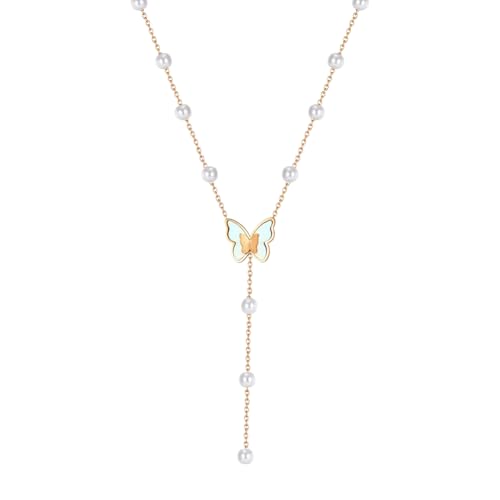 Bijoux de mariage pour femmes : collier en perles durables et acier pur