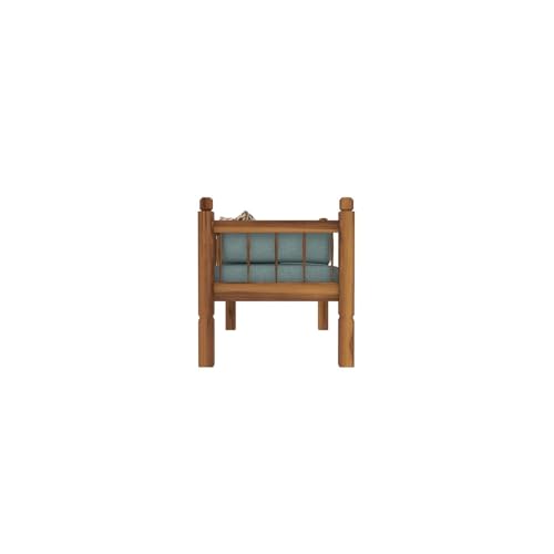 Image of Solid Sheesham Wood Sofa 2 Seater Sofa Diwan Bed for Home Living Room Wooden Couch Diwan Sofa Settee for Living Room and Office | Rosewood Three 2 Seater Sofa (Honey, 2 Seater) (2 Seater Sofa)