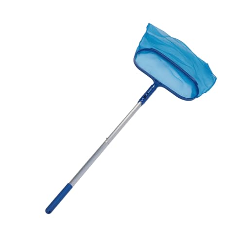 Herramienta de Limpieza de Piscinas, Red Desnatadora de Hojas de Piscina, Profesional, Duradera, Eficiente, con 4 Postes Telescópicos, para Paredes Inferiores de Piscinas