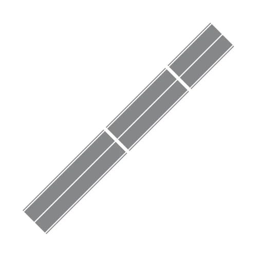 Stickers voiture vinyle gris brillant kit complet de bandes adhésives sportives