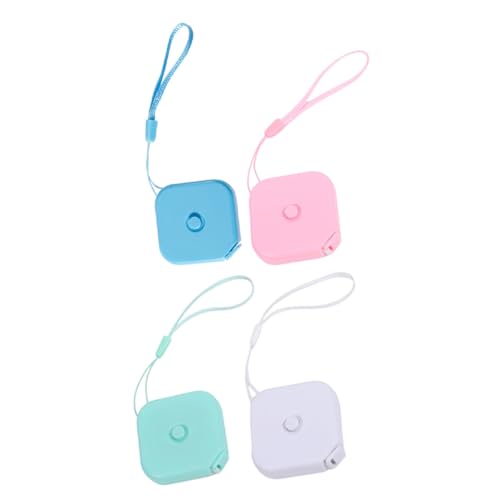 Set de 4 cintas métricas retráctiles para costura miniatura 1