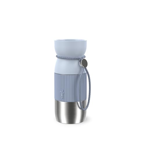 Emsa beYou Cup Mug Isolier-Trinkbecher, 0,36 Liter, aromatischer Trinkgenuss, 100% dicht, spülmaschinengeeignet, für unterwegs, draußen, Büro, mit Trageband, Blau, N2191600