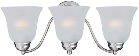 Maxim Basix-3 Light Bath Vanity in Contemporary style-19 Inches Wide by 8 inches high-Polished Chrome Finish-Frosted Glass Col