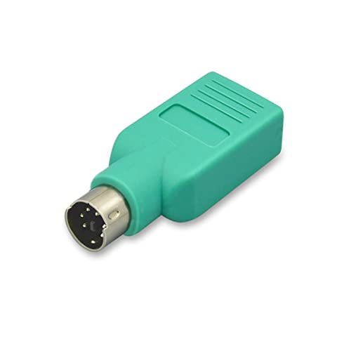 Convertitore adattatore per mouse: l'adattatore ha una maschio /2 su un lato e una porta USB sull'altro lato, adattatore USB a /2 maschio per mouse