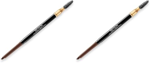 Image of REVLON Colorstay Brow Pencil, Sharpen Drawn & Defines Brows and Darken Hair, Dark Brown (Pack of 2)