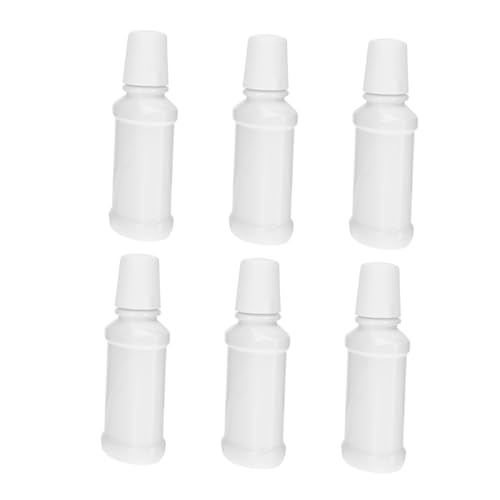 HONMEET Reusable Oral Care Travel Bottles 6 Pack Compact Design for Easy Carrying and Storage