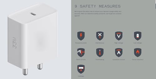 Image of Original 33W Fast Charging Adapter Compatible with Nothing | Phone 1 | Nothing Phone 2 (Adapter Only)