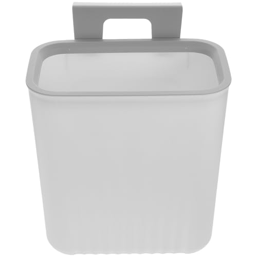 Caneca de basura blanca para colgar en pared