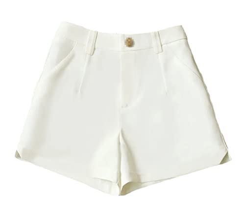 Short d'été ample blanc femme coupe large anti frottement grande taille