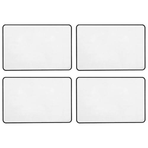 FRCOLOR 4pcs Sheet Handheld Magnifier Card Magnification Bookmark for Seniors Lightweight Ultra Thin Design Durable Flat Magnifier for Easy Reading for Low Vision Go Use