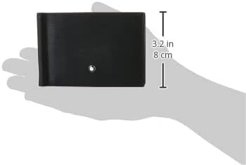 Miniatura 5 de MONTBLANC Meisterstuck 4810 - Cartera de 6 tarjetas de piel negra con clip para dinero, Negro -