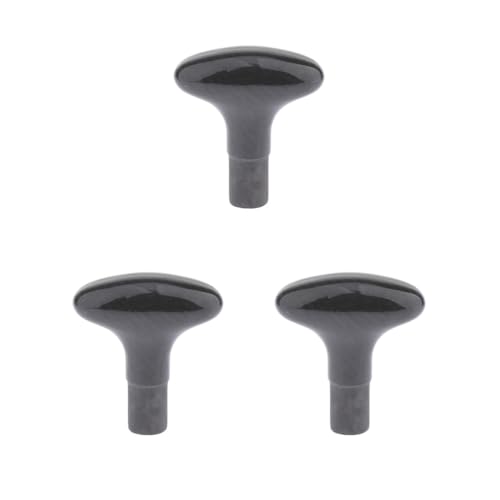 Timcryxient Juego de 3 palas de fibra de carbono para canoa con mango en T para SUP, kayak, barco, remo, agarre