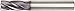 WIDIA Hanita D0040400T008 VariMill D004 GP Rough/Finish End Mill, 0.1 mm Chamfer, 4 mm Cutting Dia, Carbide, TiAlN, RH Cut, Straight Shank, 4-Flute