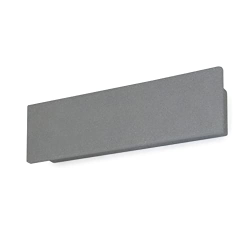 Aplique de pared STONE concreto negro Led SMD 2x5,50W 3000K. Aplique rectangular Cover